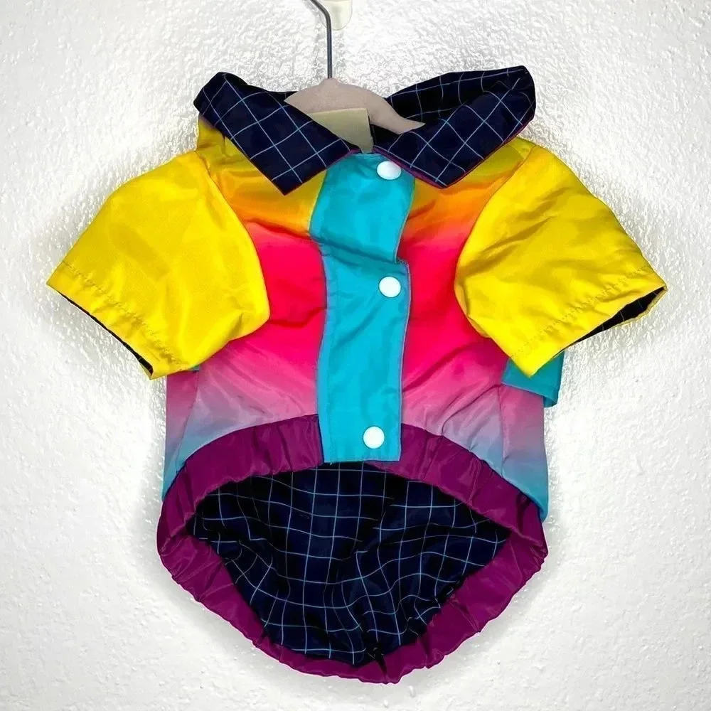 Posh Paws Hawaiian Multi Color Collard Shirt Dog Attire